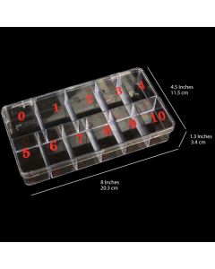 CRE8TION EMPTY PLASTIC TIP BOX CLEAR
