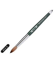 LJ FOREST GREEN KOLINSKY BRUSH A#14