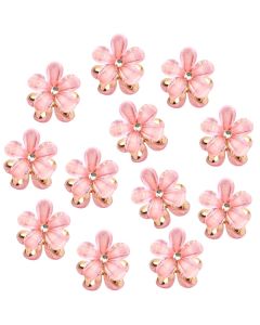 MINI FAUX HAIR CLIP PINK