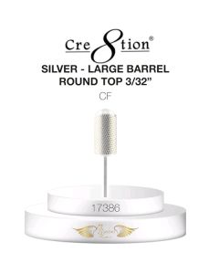 CRE8TION DRILL BIT ROUND TOP LARGE BARREL 3/32 CF SILVER