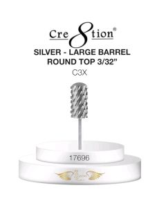 CRE8TION DRILL BIT ROUND TOP LARGE BARREL 3/32 C3X SILVER