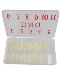 DND NATURAL SHORT STILETTO TIP BOX 550PCS