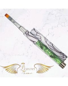 LJ SECRET CRYSTAL MARBLE BRUSH WHITE SQUARE