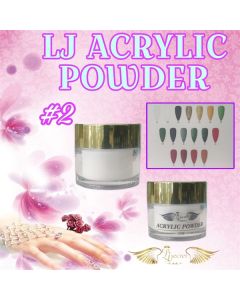 LJ ACRYLIC POWDER 2OZ #2 WHITE