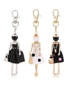 KEYCHAIN POLKA DOT LADY