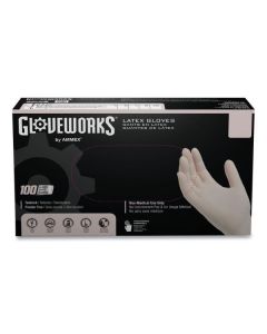 GLOVEWORKS LATEX GLOVES 100 PCS MEDIUM