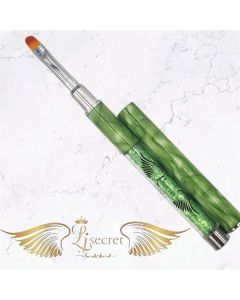 LJ SECRET CRYSTAL MARBLE BRUSH GREEN OVAL