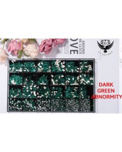 LJ SECRET CRYSTAL SET DARK GREEN