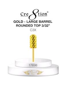 CRE8TION DRILL BIT ROUND TOP LARGE BARREL 3/32 C3X GOLD