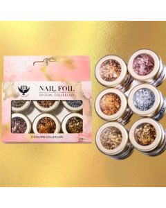 LJ SECRET NAIL FOIL 5GR SET OF 6