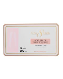 CRE8TION SOFT GEL SQUARE MEDIUM 602 TIPS