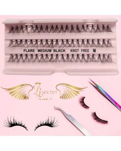 20D SINGLE LASHES MEDIUM BLACK
