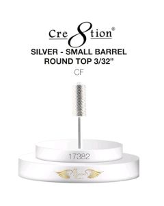 CRE8TION DRILL BIT ROUND TOP SMALL BARREL 3/32 CF SILVER