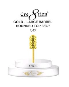 CRE8TION DRILL BIT ROUND TOP LARGE BARREL 3/32 C4X GOLD
