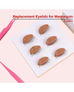 Replacement Eyelids for Mannequin (3 pairs)
