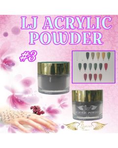 LJ ACRYLIC POWDER 2OZ #3 BLACK