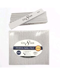 CRE8TION JUMBO ZEBRA NAIL FILE 50PCS 80/80