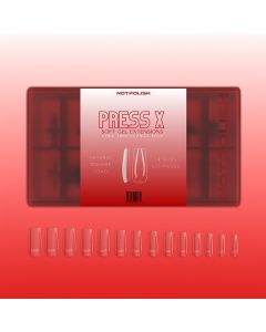 NOTPOLISH PRESS X TIP NATURAL SQUARE LONG