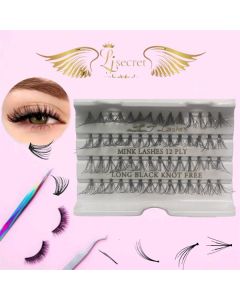 LJ LASHES 12PLY SINGLE LONG