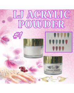 LJ ACRYLIC POWDER 2OZ #1CLEAR