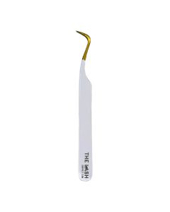 FIBER Tweezer - WHITE & GOLD Collection - #22 - Volume V Curve Tw