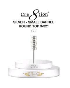CRE8TION DRILL BIT ROUND TOP SMALL BARREL 3/32 CC SILVER