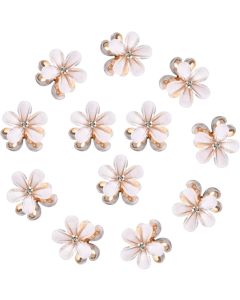 MINI FAUX HAIR CLIP WHITE