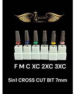 LJ SECRET 5IN1 CROSS CUT BIT 7MM - FINE