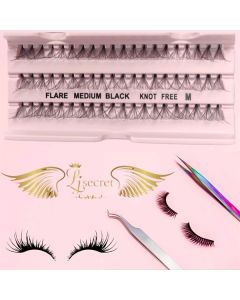 16D SINGLE LASHES MEDIUM BLACK