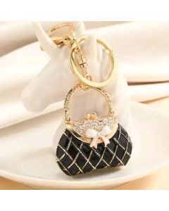 KEYCHAIN BLACK DIAMOND HANDBAG