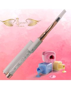 GEL BRUSH METAL HANDLE WHITE