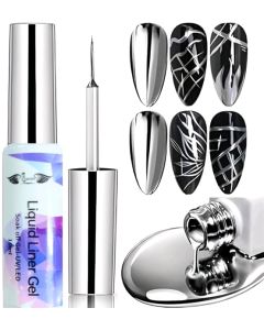 LJ LIQUID METALLIC SILVER LINER