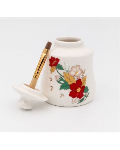 CUTICLE OIL JAR WITH BRUSH