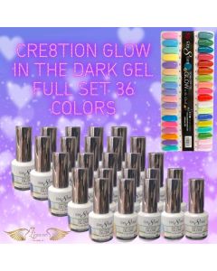 CRE8TION GLOW IN THE DARK GEL - FULL SET 36 COLORS