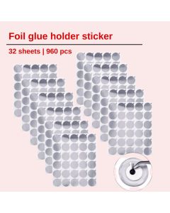 Foil glue holder stickers