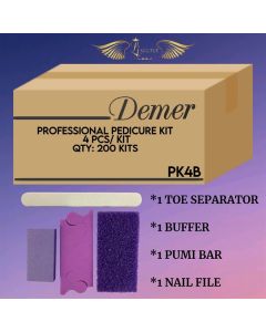 DEMERT PEDICURE KIT WITH TOE SEPARATOR PK4B