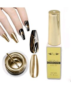 LJ SECRET METALLIC CHROME GOLD LINER