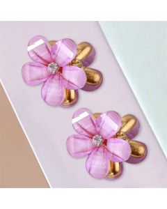 MINI FAUX HAIR CLIP PURPLE