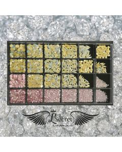 LJ SECRET CRYSTAL SET AB PINK BACK