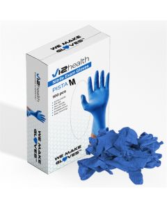 NITRILE GLOVES VI2HEALTH 100 PCS MEDIUM