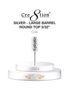 CRE8TION DRILL BIT ROUND TOP LARGE BARREL 3/32 C4X SILVER