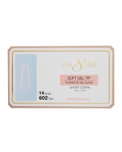 CRE8TION SOFT GEL COFFIN SHORT 602 TIPS