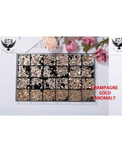 LJ SECRET CRYSTAL SET CHAMPAGNE GOLD ANOMALY