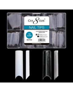 C8 CLEAR EXTRA LONG STRAIGHT TIP BOX 500 PCS #13
