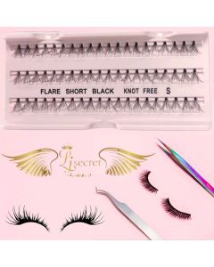 16D SINGLE LASHES SHORT BLACK