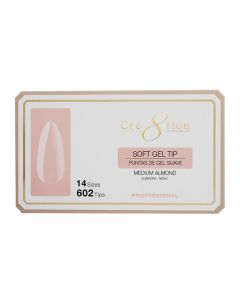 CRE8TION SOFT GEL ALMOND MEDIUM 602 TIPS