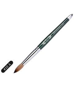 LJ FOREST GREEN KOLINSKY BRUSH A#10