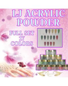 LJ ACRYLIC POWDER FULL SET 17 COLORS