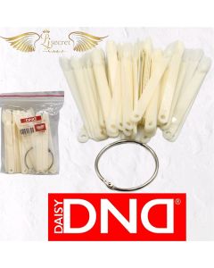 DND NAIL SWATCHES/DISPLAY WITH RING (NATURAL, ROUND)