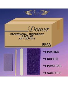 DEMERT PEDICURE KIT WITHOUT TOE SEPARATOR PK4A